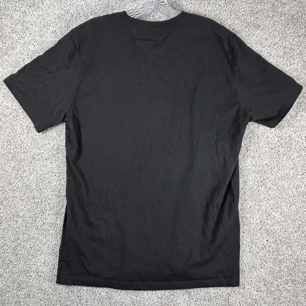 The North Face‎ Mens Logo T Shirt Black Circular Design Cotton Size L